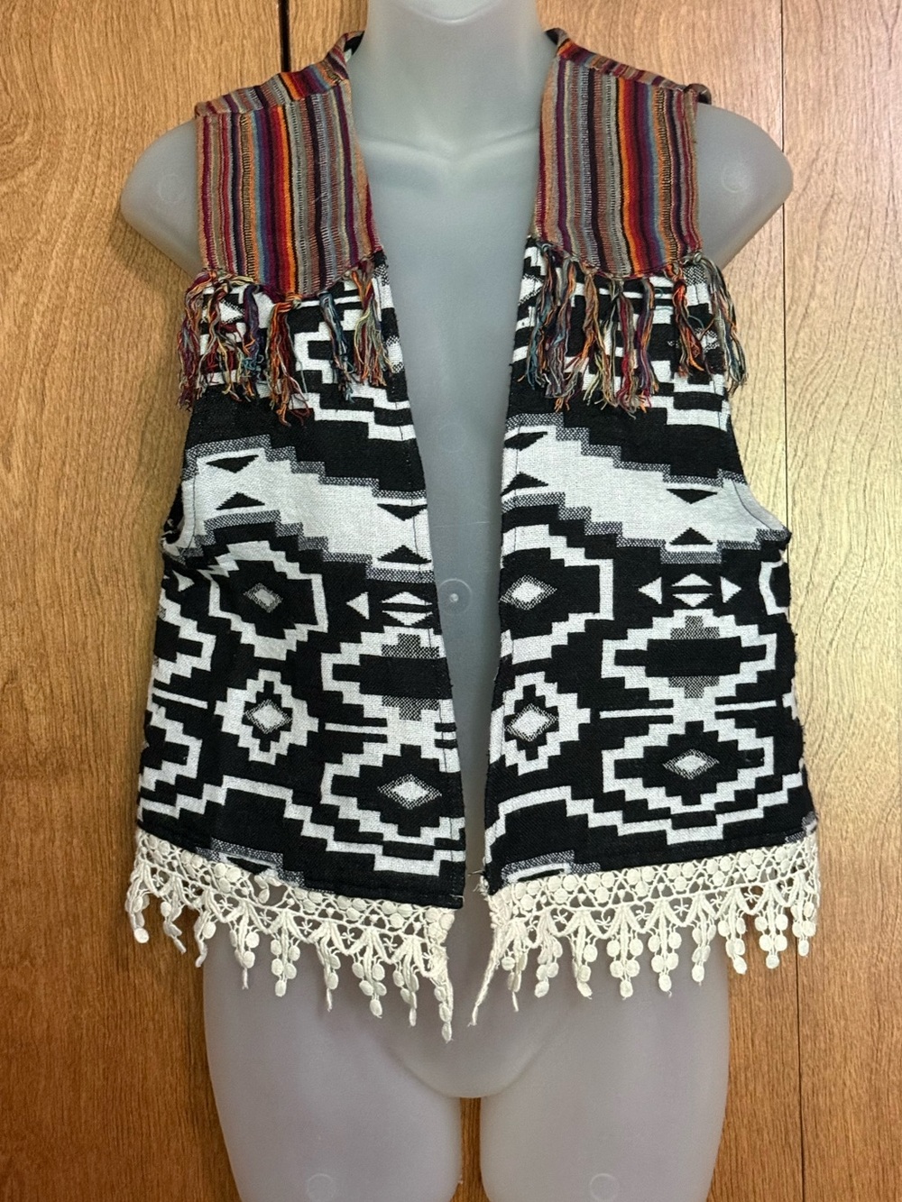 Handmade Boho Indie Vest by BKE Medium NWOT